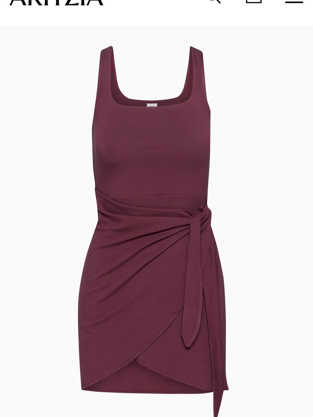 Wilfred Black Draped Midi Dress - Picture 4 of 4
